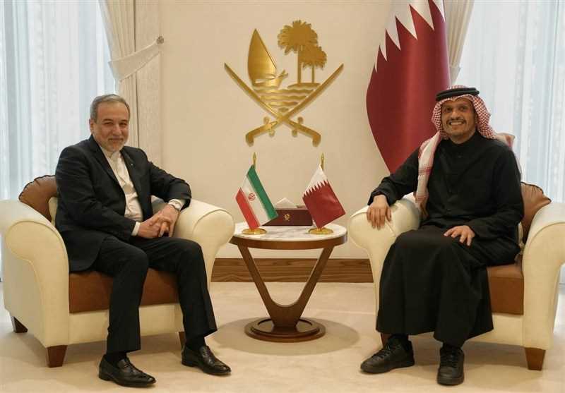 دیدار عراقچی با نخست وزیر قطر